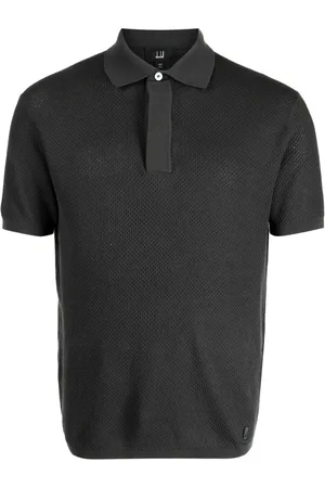 Dunhill Meshed cotton polo shirt