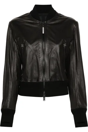 ISAAC SELLAM EXPERIENCE Zip-up leather bomber jacket