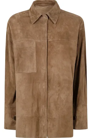 SALVATORE SANTORO Suede shirt