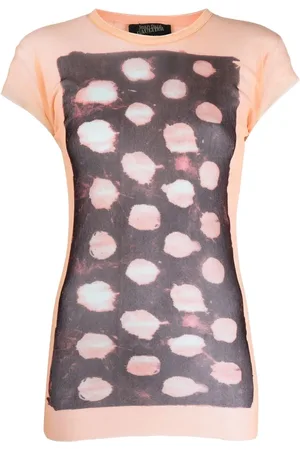 Jean Paul Gaultier 1990s abstract-print layered T-shirt