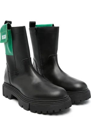 Msgm Side-pocket leather boots