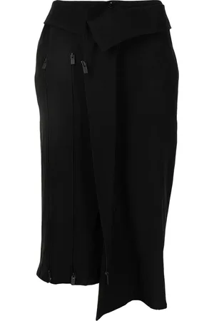 YOHJI YAMAMOTO Asymmetric zip detail skirt
