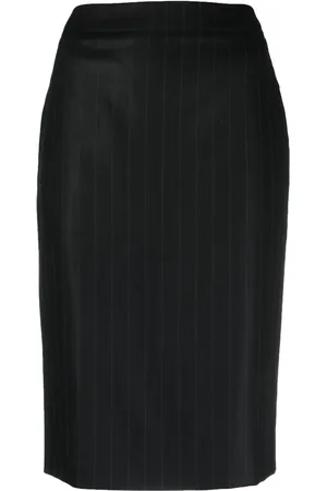 Dior 1990s pinstripe pencil skirt