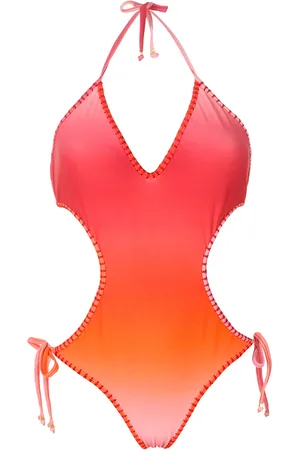 AMIR SLAMA Crocheted tie-dye one piece