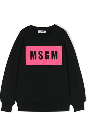 Msgm Logo-stamp cotton sweatshirt