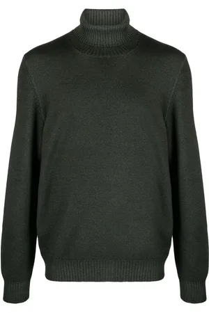 BARBA Roll-neck virgin-wool jumper
