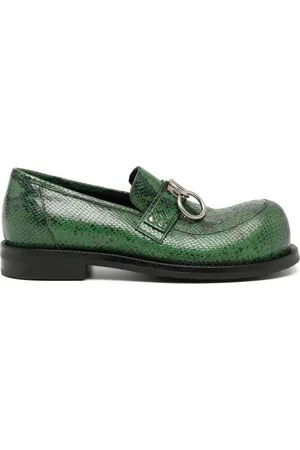 MARTINE ROSE Bulb-toe ring loafers