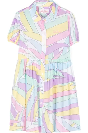 MC2 SAINT BARTH Logo-embroidered colour-block dress