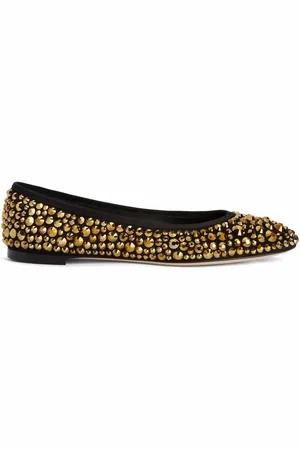 Giuseppe Zanotti Amur crystal ballerina shoes