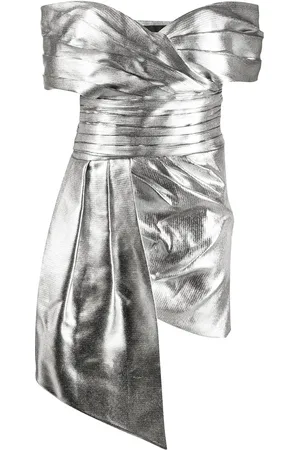 ALEXANDRE VAUTHIER Off-the-shoulder draped mini dress