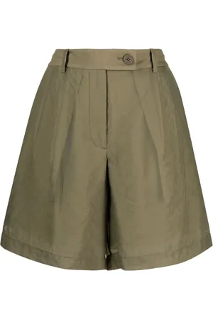Helmut Lang Pleated sheer shorts