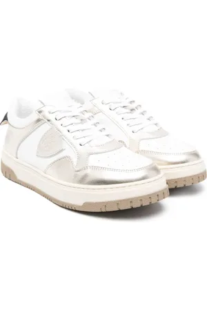 Philippe model Logo-patch laminated sneakers