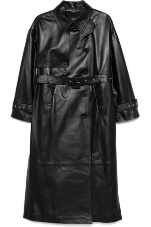 arma leder Patil trench coat