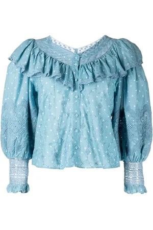LOVESHACKFANCY Bunnie broderie-anglaise blouse