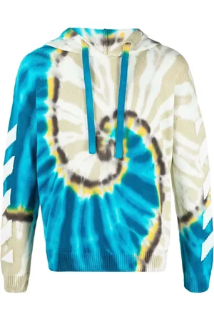 OFF-WHITE Arrows-motif tie-dye hoodie