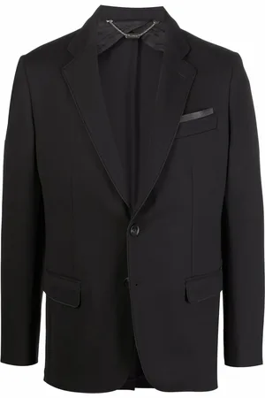 BILLIONAIRE Embossed-logo single-breasted blazer