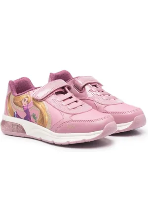 Geox Princess-print leather sneakers