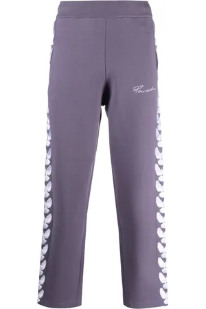 3PARADIS Dove-embroidered straight-leg track-pant