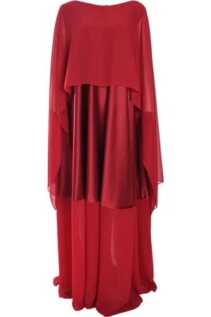 TALBOT RUNHOF Cape maxi dress