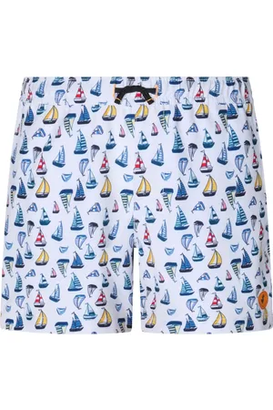 save the duck Getu boat-print swim shorts