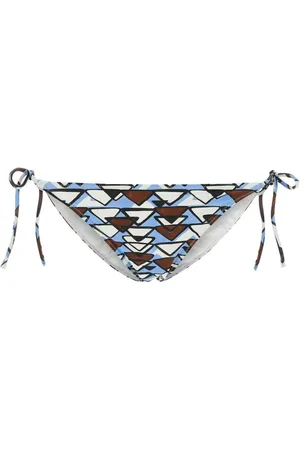 Prada Geometric-print bikini bottoms
