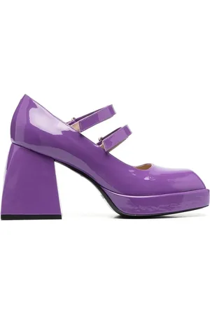 NODALETO 85mm square-toe pumps