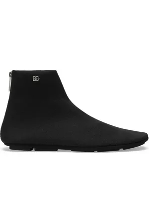 Dolce & Gabbana Logo-plaque almond-toe boots