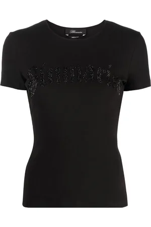 BLUMARINE Logo-print cotton T-shirt