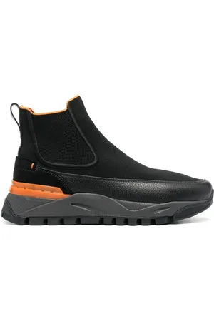 santoni Contrast-panel Chelsea boots
