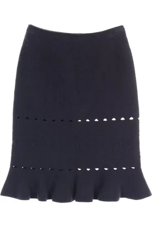 Alaïa 2010s perforated skirt
