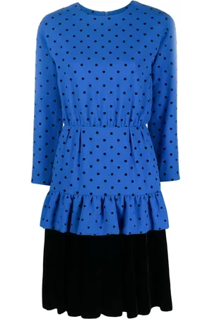 Dior Polka dot ruffled dress