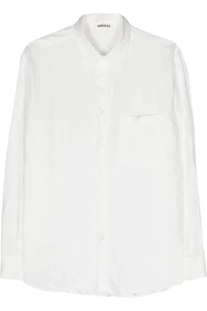 Auralee Wrinkled-effect cotton shirt