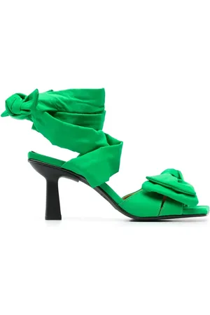 Ganni Bow-detail 85mm sandals
