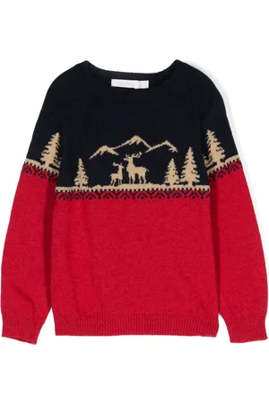 PATACHOU Intarsia-knit sweater