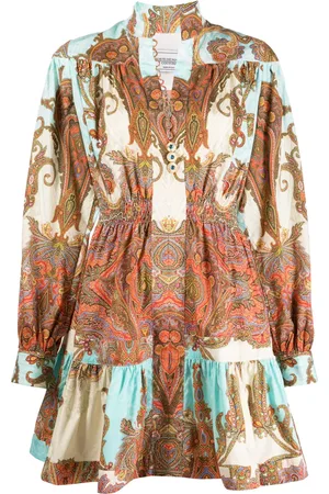 Forte Dei Marmi Paisley-print long-sleeve cotton dress