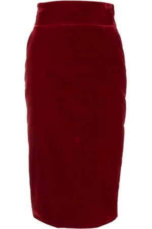 ALEXANDRE VAUTHIER High-waisted cotton pencil skirt