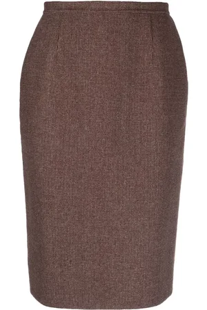 Dior 1990s side slit pencil skirt