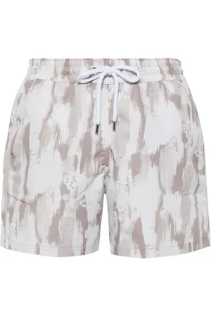 Frescobol Carioca Seascape abstract-print swim shorts