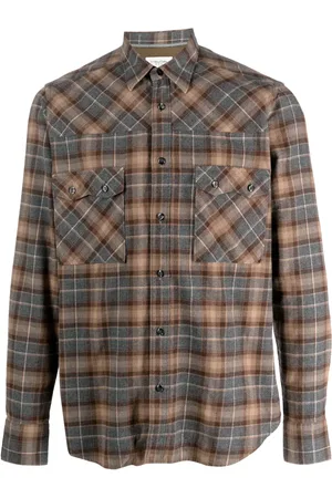 Tintoria Mattei Plaid-check cotton shirt
