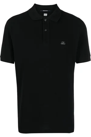 C.P. Company Logo-embroidered cotton polo shirt