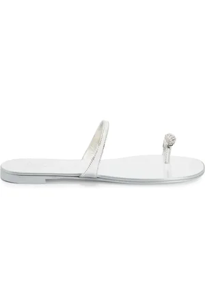 Giuseppe Zanotti Ring embellished toe-loop flat sandals