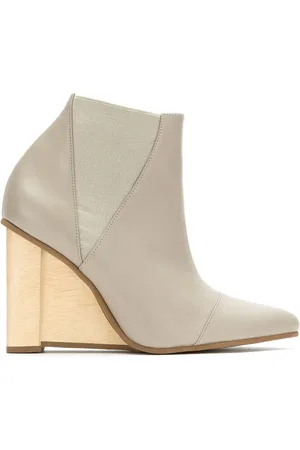 Studio Chofakian Leather wedge boots