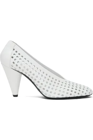 Proenza Schouler 85mm perforated leather pumps