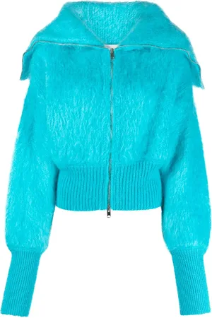 Sa Su Phi Jen zip-up mohair-blend cardigan