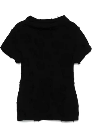 YOHJI YAMAMOTO Frayed-detail T-shirt