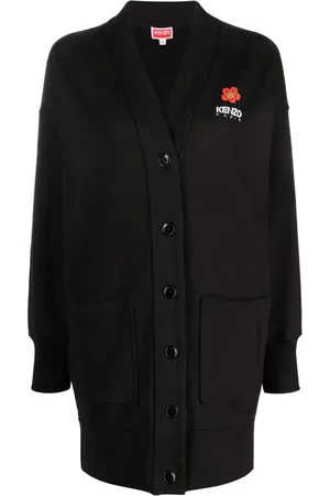Kenzo Logo-print cotton-blend cardigan