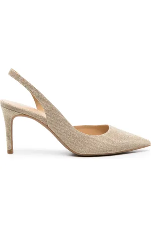 Michael Kors Chelsea slingback lurex pumps