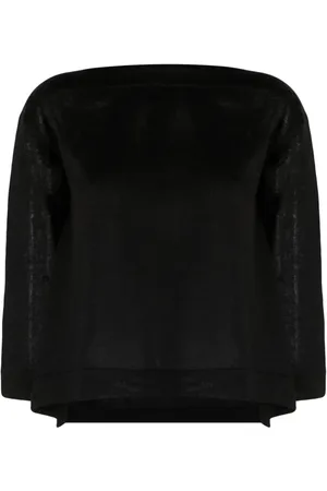 DANIELA GREGIS Semi-sheer linen top