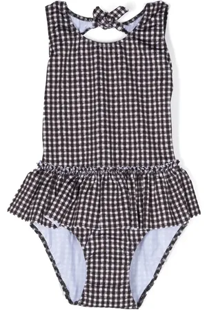 Le pandorine Check-pattern swimsuit