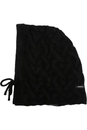 Ader Error Logo-patch chunky-knit balaclava